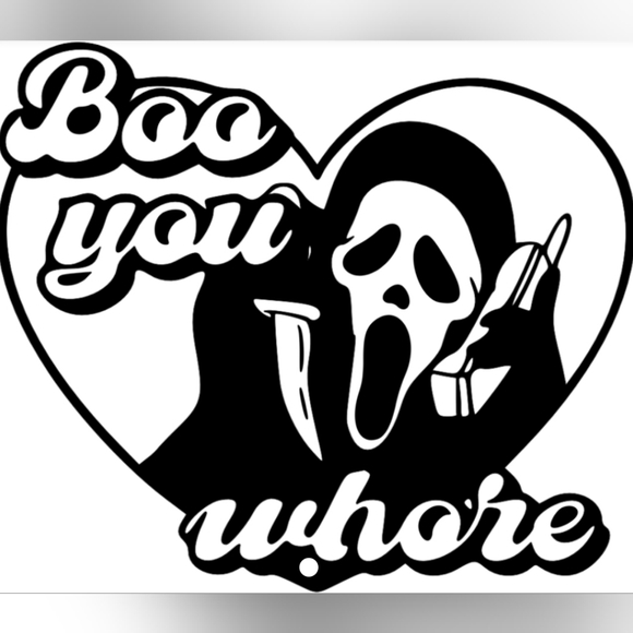Hand Crafted Tops - Ghost Face Handmade Tee
